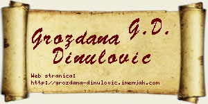 Grozdana Dinulović vizit kartica